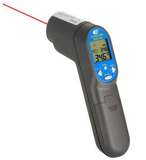 Infrarood bandentemperatuur meter van Roteg Racing